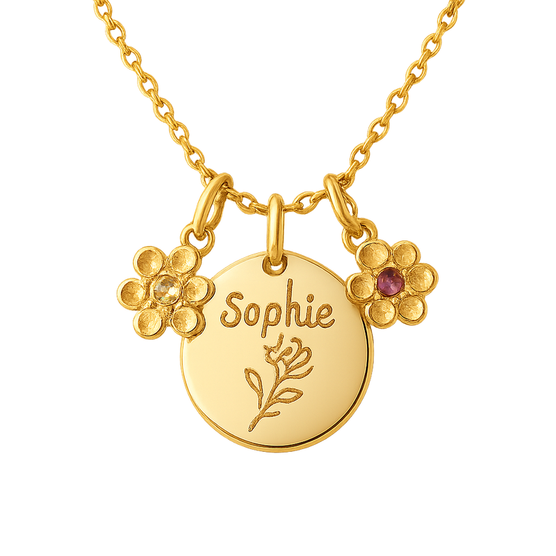 Custom Birthstone Gold Charm Necklace Trends: Boost Wholesale Growth with Personalized Designs & Low MOQ