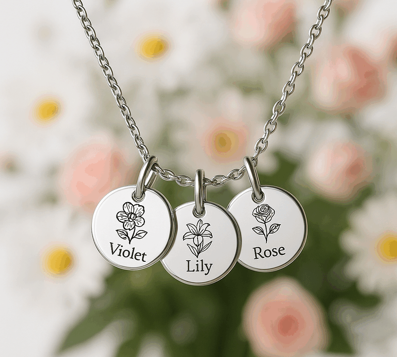 Boost Business Growth with Custom Birth Month Flower Charm Necklaces: Durable, Personalized Jewelry for Wholesale Buyers