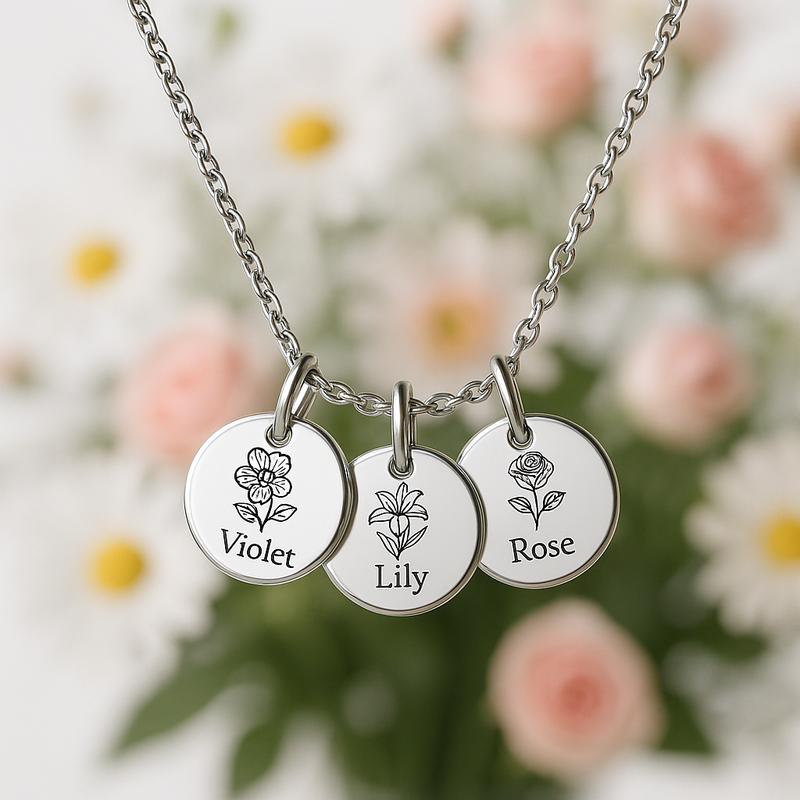 Boost Business Growth with Custom Birth Month Flower Charm Necklaces: Durable, Personalized Jewelry for Wholesale Buyers