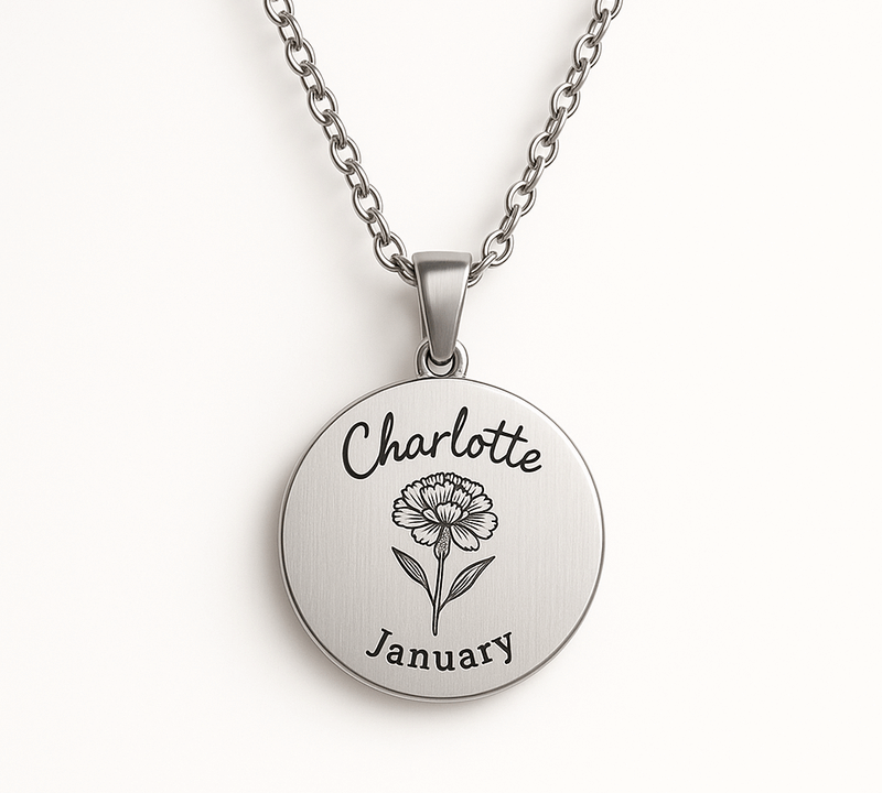 Custom Birth Month Flower Necklace Trends: Boost Business with Personalized, Durable Stainless Steel Designs
