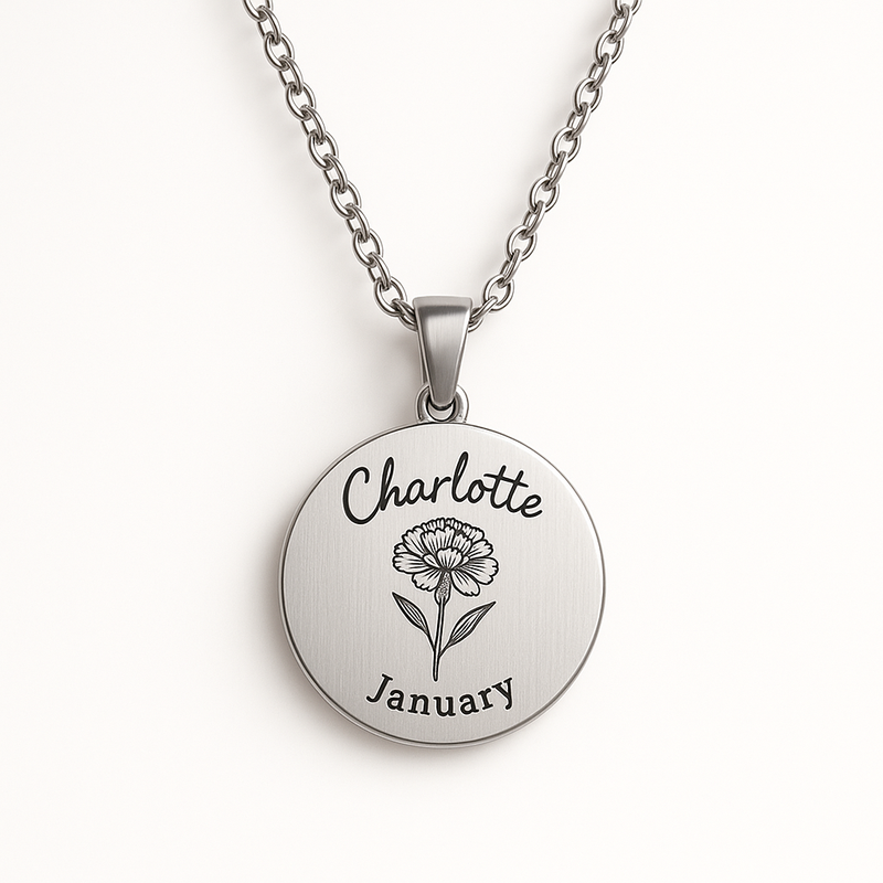 Custom Birth Month Flower Necklace Trends: Boost Business with Personalized, Durable Stainless Steel Designs