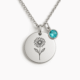 Boost Your Jewelry Business with Custom Birth Month Flower Birthstone Necklace Manufacturing: Low MOQ, High Demand