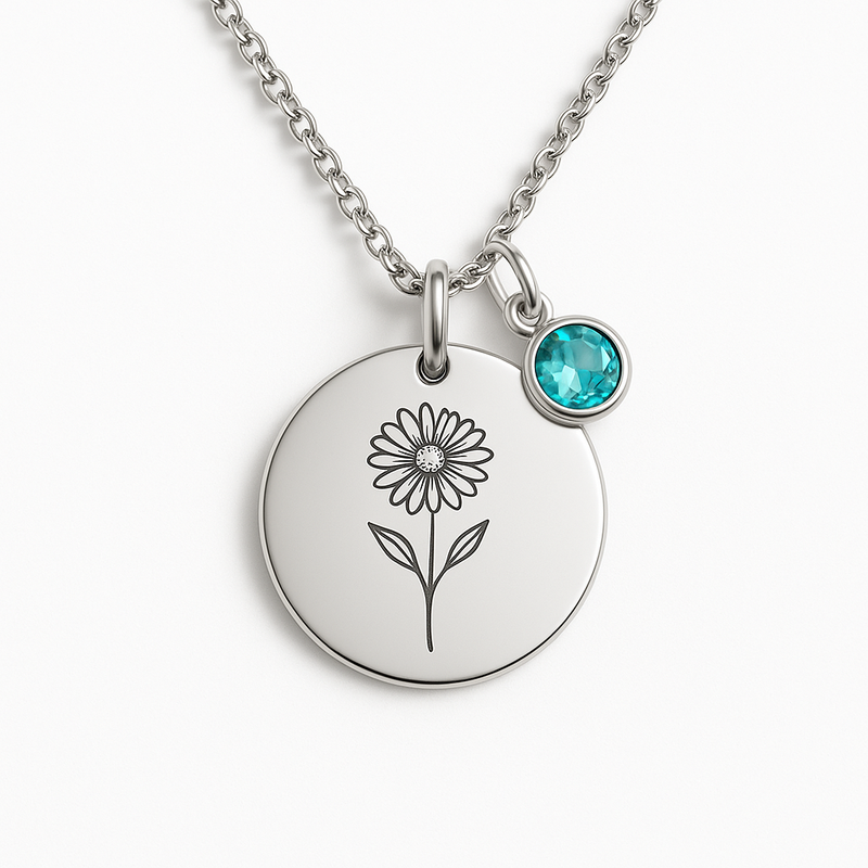 Boost Your Jewelry Business with Custom Birth Month Flower Birthstone Necklace Manufacturing: Low MOQ, High Demand