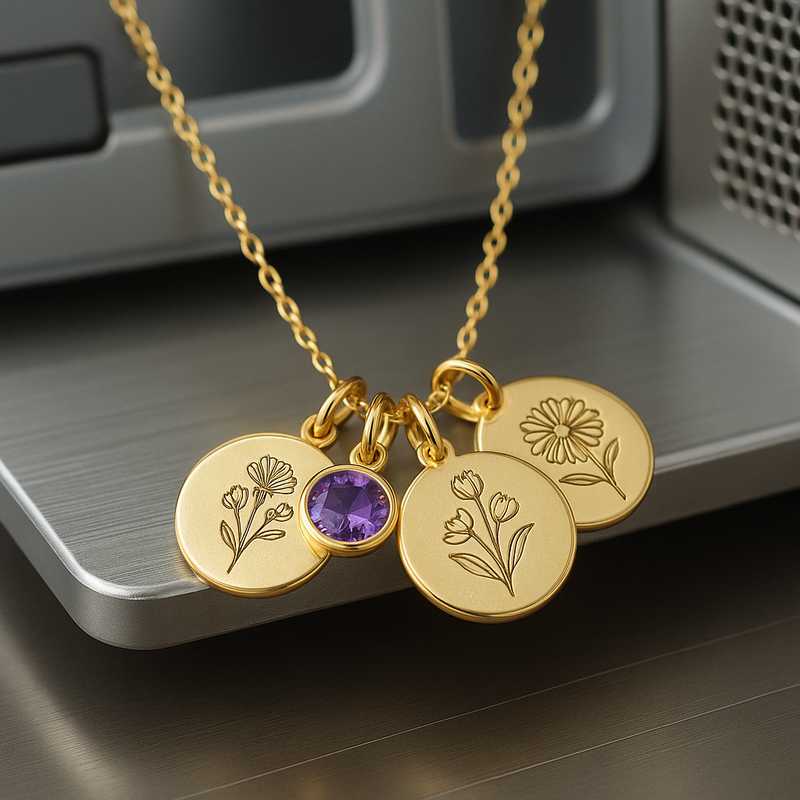 Custom Birthstone Charm Necklace Materials Spotlight Custom Birthstone Charm Necklace Materials Spotlight - 特色图片