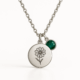Custom Birth Month Flower Birthstone Necklace: Boost Your Jewelry Line with Durable, Low-MOQ Charm Designs