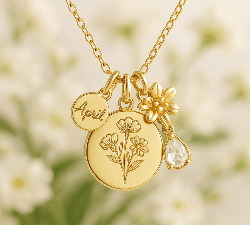 Boost Your Jewelry Brand with Custom Birth Month Flower Necklaces: The Rising Demand for Birthstone Gold Charm Bouquet Jewelry