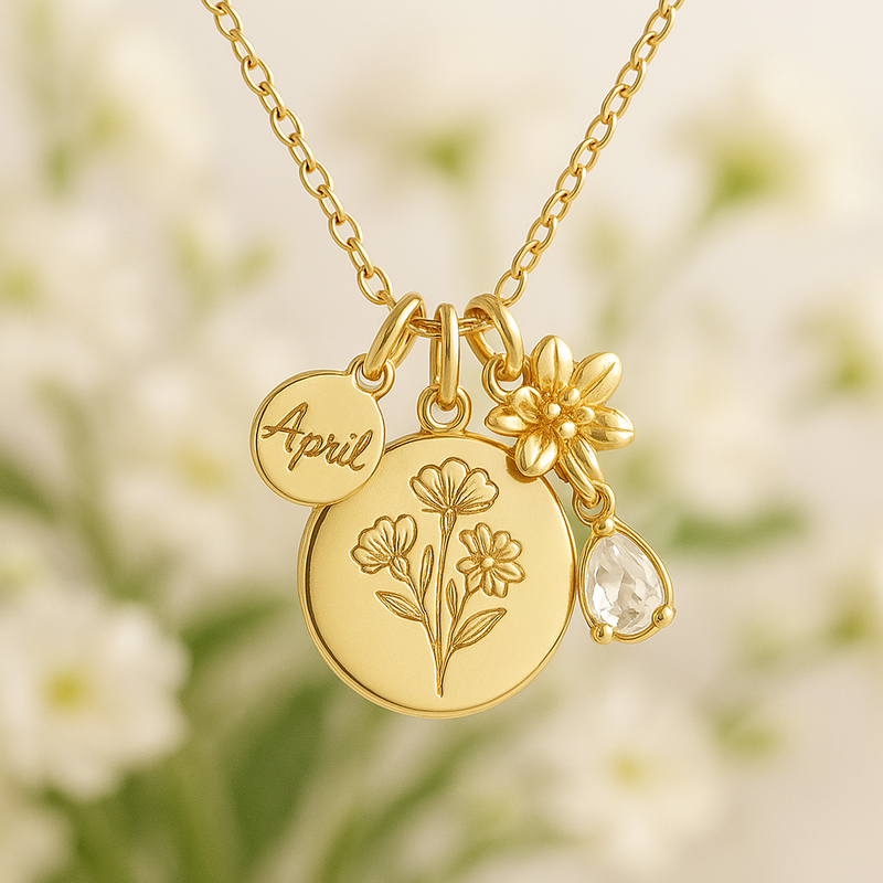 Boost Your Jewelry Brand with Custom Birth Month Flower Necklaces: The Rising Demand for Birthstone Gold Charm Bouquet Jewelry