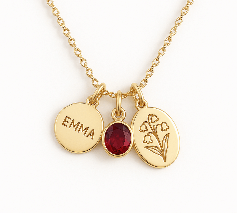 Enhancing Jewelry Sales with Custom Birthstone Necklaces, Gold Charm Bouquet Necklaces, and Personalized Birth Month Flower Necklaces: High-Quality Customization for OEM/ODM Manufacturing