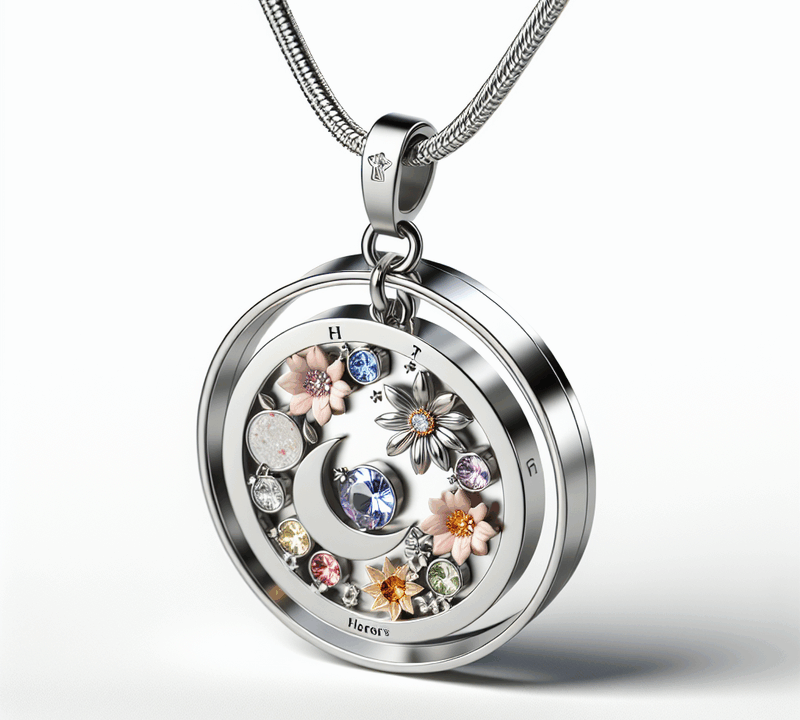 Custom Birthstone Charm Necklace: Elevate Quality with Birth Month Flower Jewelry & Personalized Designs