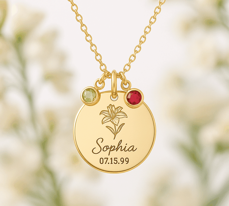 Custom Birth Month Flower Necklace: A Growing Trend in Personalized Gold Flower Birthstone Jewelry for Jewelry Manufacturers