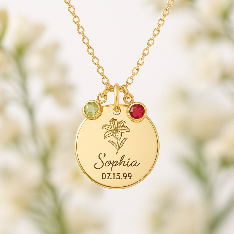 Custom Birth Month Flower Necklace: A Growing Trend in Personalized Gold Flower Birthstone Jewelry for Jewelry Manufacturers