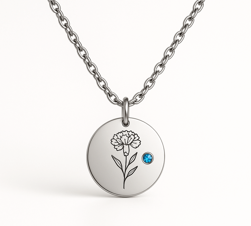 Custom Birth Flower Birthstone Necklace Trends: Boost Your Jewelry Business with Durable OEM Designs
