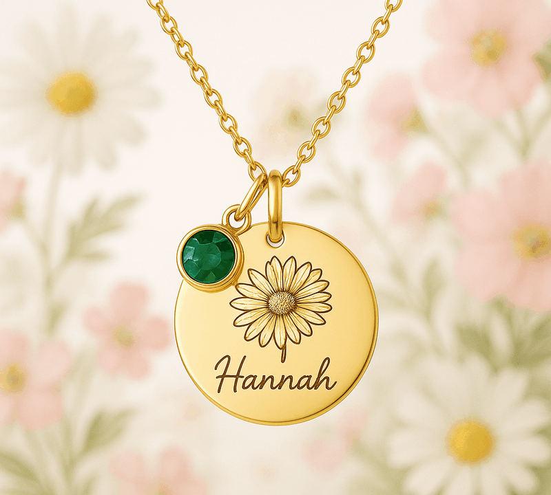 Boost Business Growth with Custom Birth Month Flower Birthstone Gold Charmcustom Birth Month Flower Birthstone Necklace Manufacturing