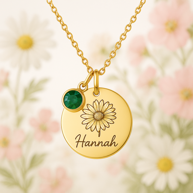 Boost Business Growth with Custom Birth Month Flower Birthstone Gold Charmcustom Birth Month Flower Birthstone Necklace Manufacturing