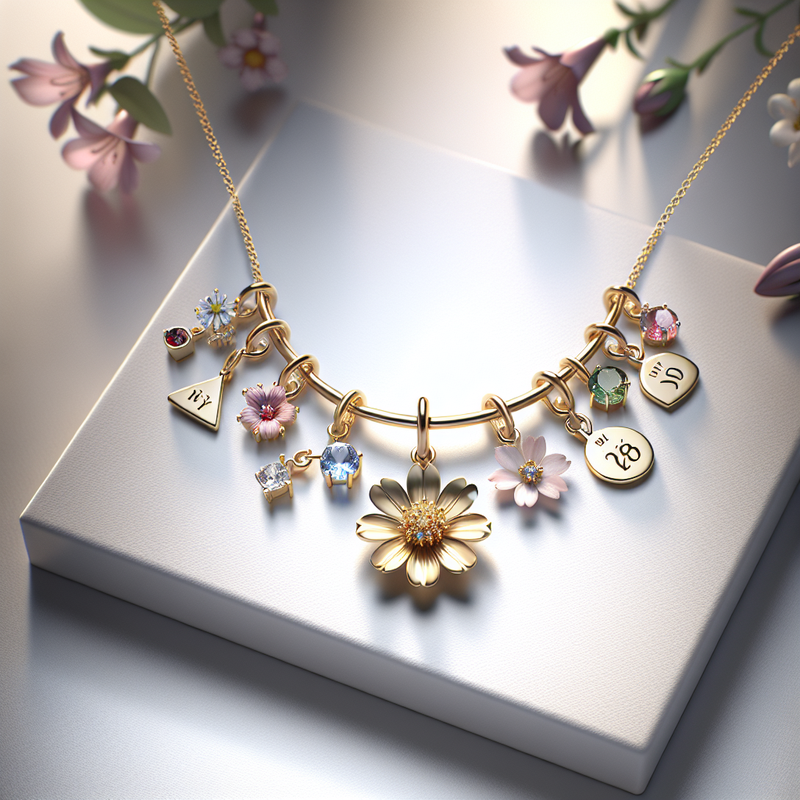 Custom Birth Month Flower Birthstone Charm Necklace: The Perfect Personalized Jewelry for Your Business Growth