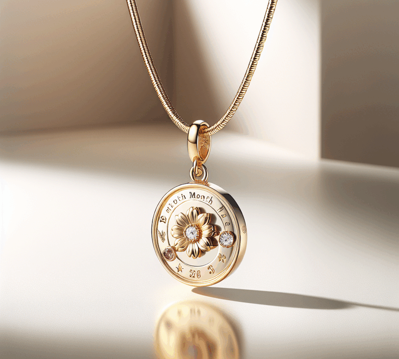 Custom Birth Month Flower Birthstone Charm Necklace: The Perfect Personalized Jewelry for Wholesale and OEM Manufacturing