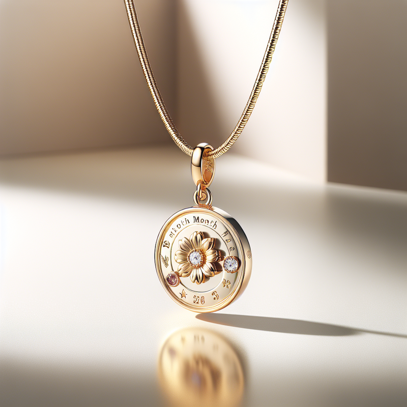Custom Birth Month Flower Birthstone Charm Necklace: The Perfect Personalized Jewelry for Wholesale and OEM Manufacturing