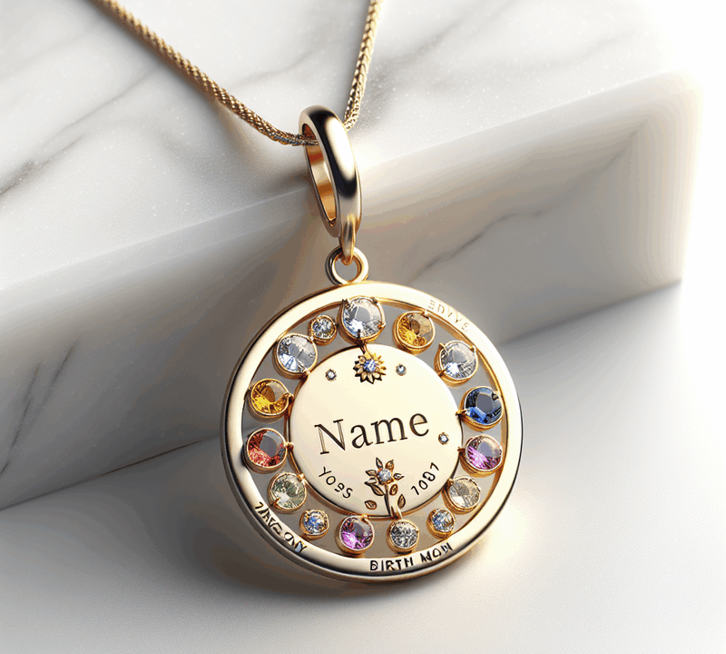 Boost Your Jewelry Business with Custom Birthstone Charm Necklaces, Personalized Birth Month Flower Necklaces, and Custom Flower Birthstone Jewelry