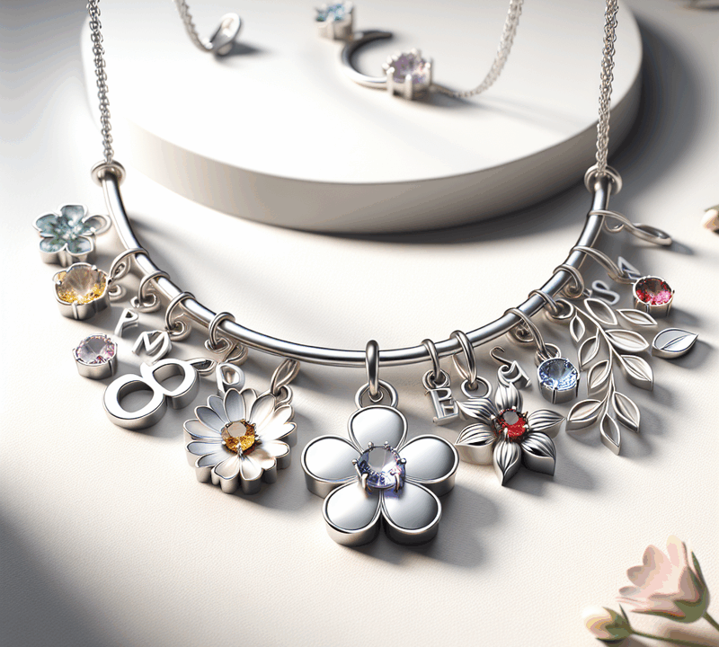 Custom Birth Month Flower Birthstone Charm Necklace: A Growing Trend in Personalized Stainless Steel Jewelry for Wholesale Businesses