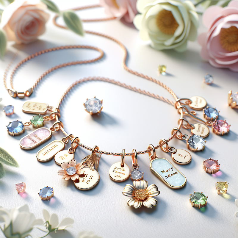 Boost Your Jewelry Business with Custom Birthstone Flower Charm Necklaces: Personalized Birth Month Flower Necklaces & Unique Birthstone Charm Jewelry Manufacturing Services