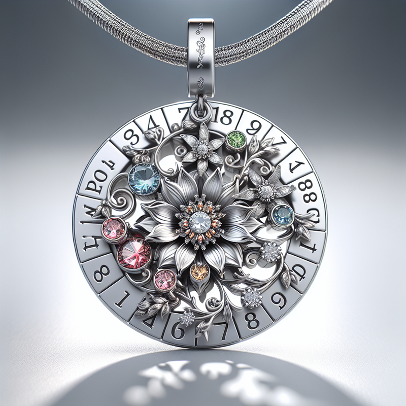 Custom Birth Month Flower Birthstone Charm Necklace: A Unique Personalization Opportunity for Wholesale Jewelry Manufacturing