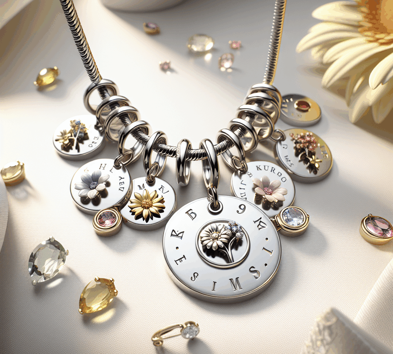 Boost Jewelry Sales with Custom Birth Month Flower Birthstone Charm Necklace: OEM/ODM Guide to Growth
