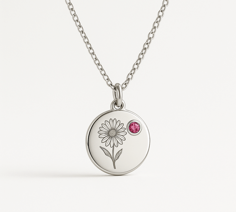 Custom Birth Month Flower Birthstone Necklace Trends: Boost B2B Sales with Durable, Low-MOQ Stainless Steel Designs