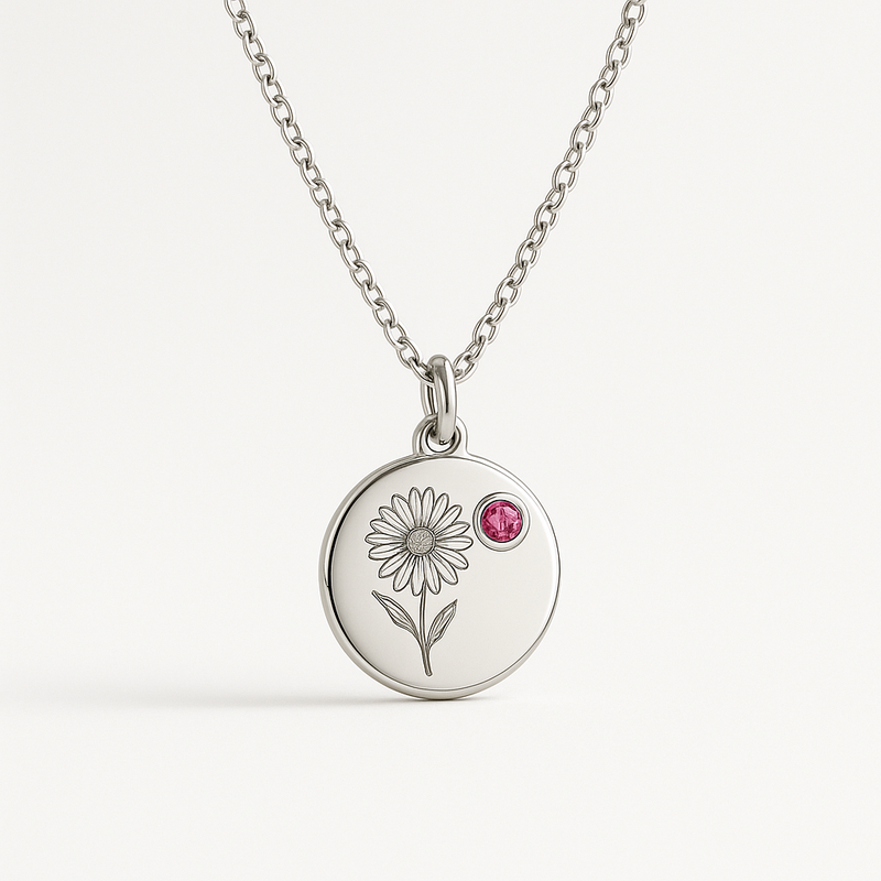 Custom Birth Month Flower Birthstone Necklace Trends: Boost B2B Sales with Durable, Low-MOQ Stainless Steel Designs