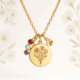 Boost Business Growth with Custom Birth Month Flower Birthstone Gold Charm Bouquet Necklace Manufacturing