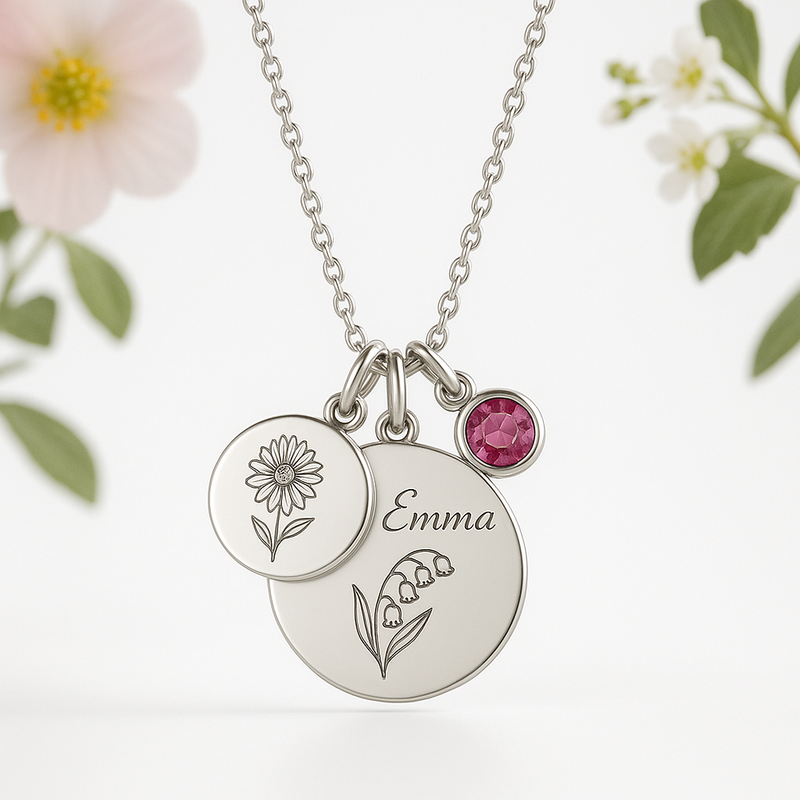 Boost Your Jewelry Brand with Custom Birth Month Flower Birthstone Charm Necklaces: OEM Wholesale Trends & Design Insights
