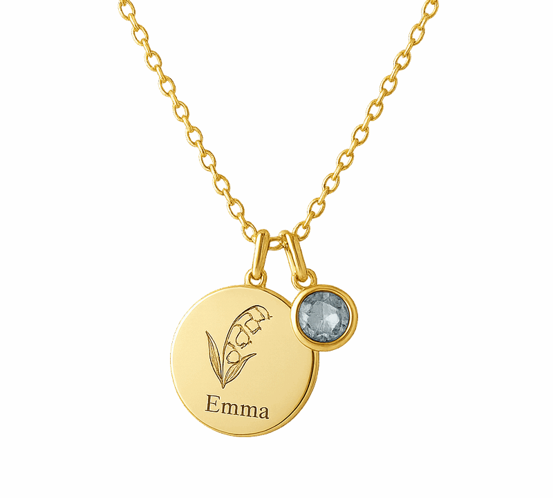 Boost Your Jewelry Brand with Custom Birth Month Flower Birthstone Charm Necklace Manufacturing Solutions