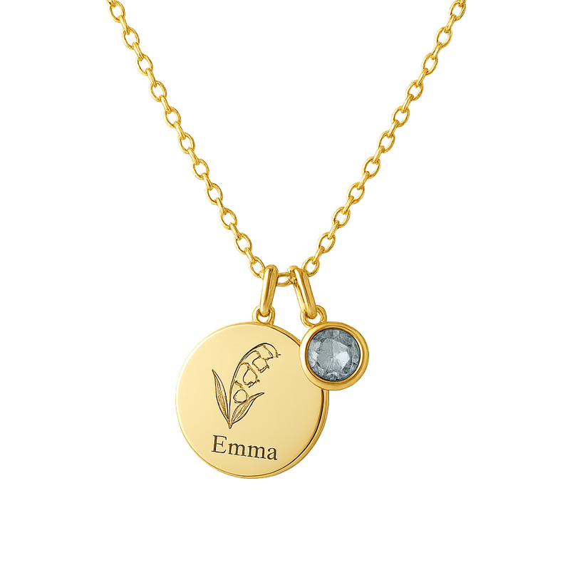 Boost Your Jewelry Brand with Custom Birth Month Flower Birthstone Charm Necklace Manufacturing Solutions
