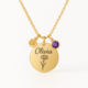 Boost Your Jewelry Business with Custom Birth Month Flower Birthstone Charm Necklace Manufacturing: Low MOQ, High ROI