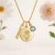 Boost Business Growth with Custom Birth Month Flower Birthstone Charm Necklace Manufacturing: Low MOQ & High Durability