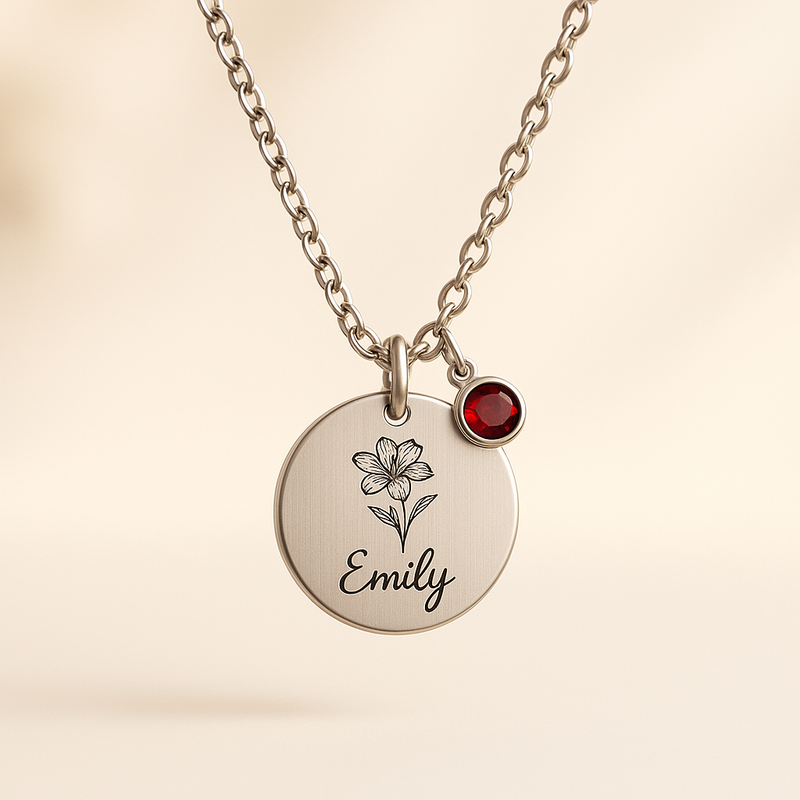 Custom Birthstone Charm Necklace Trends: Unlock B2B Growth with Personalized Birth Month Flower Designs in Stainless Steel