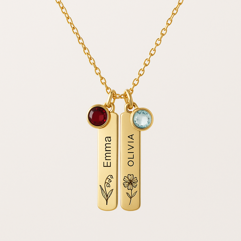Boost Your Jewelry Brand with Custom Birthstone Charm Necklaces, Birth Month Flower Necklaces, and Personalized Birthstone Jewelry