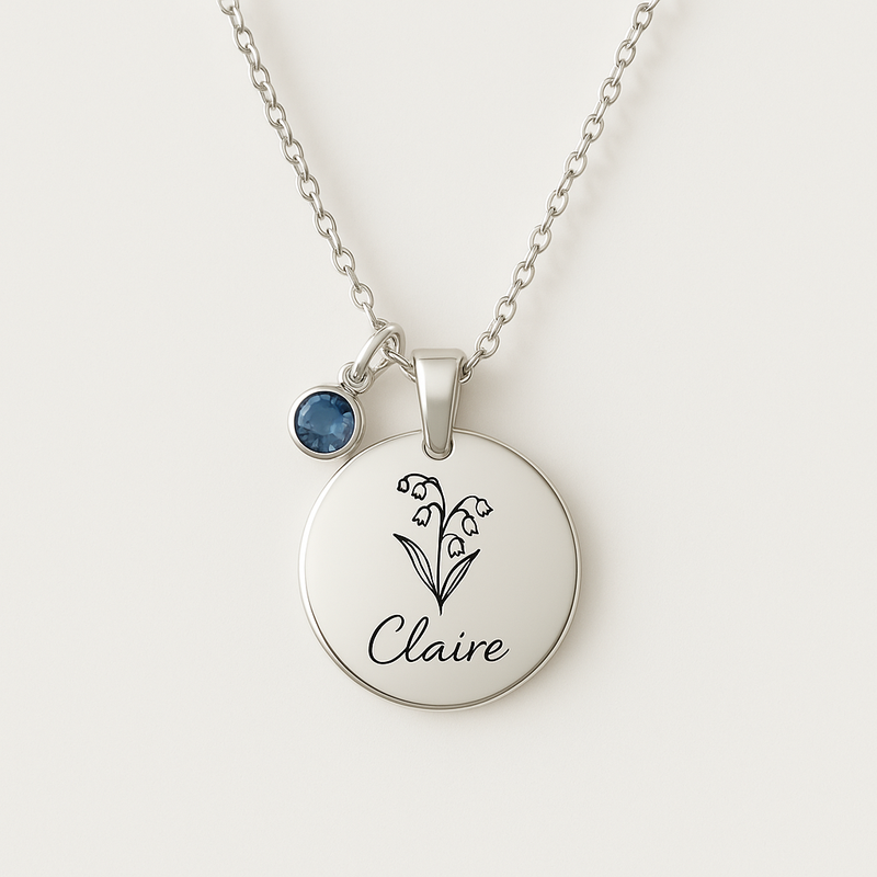 Custom Birth Month Flower Necklace: Wholesale Manufacturing of Personalized Birthstone Flower Necklaces and Birthstone Charm Necklaces for Business Growth