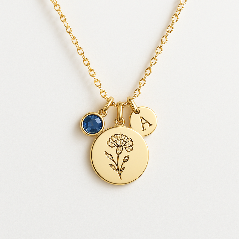 Custom Birth Month Flower Birthstone Charm Necklace: Unlocking Unique Customization for Your Jewelry Brand’s Growth