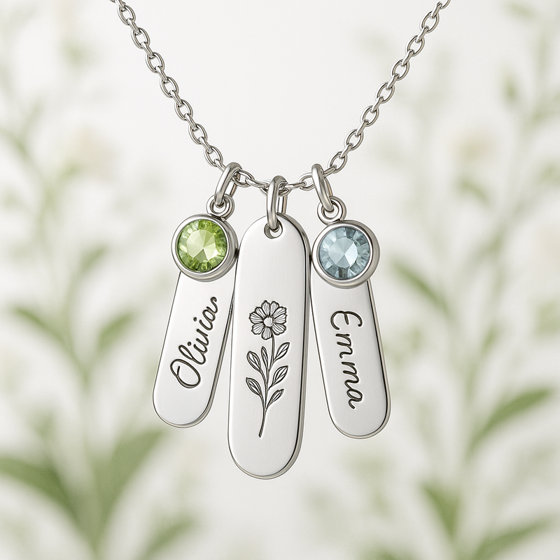Custom Birthstone Charm Necklace Trends: Boost Your Jewelry Brand with Durable, Personalized Floral Designs