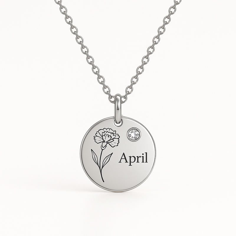 Boost B2B Sales with Custom Birth Month Flower Birthstone Charm Necklace: OEM/ODM Manufacturing for Jewelry Brands