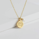 Elegant Gold Rose Pendant Necklace with Minimalist Pearl Charm Jewelry – Custom Rose Charm Necklace for Any Occasion