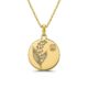 Indulge in the elegance of our custom birth month flower birthstone gold charm bouquet necklace. This gold lily of the valley pendant necklace with gemstone showcases a round lily of the valley design,perfect for women seeking a nature - inspired and meaningful piece of jewelry.
