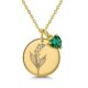 Discover the Beauty of Our Custom Birth Month Flower Birthstone Gold Charm Bouquet Necklace! This personalized birth month flower and birthstone gold charm necklace is a one - of - a - kind piece. The gold charm necklace with custom birth month flower and birthstone makes for a perfect gift for loved ones or a treat for yourself.