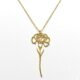 Elegant Carnation Flower Pendant Necklace - Stylish Women's Gift & Custom Birth Month Flower Charm