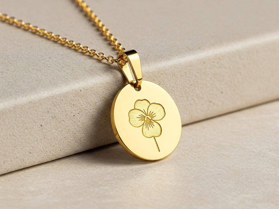 blog 5.14 dedicate women s gift custom birth month flower birthstone charm bouquet necklace 1