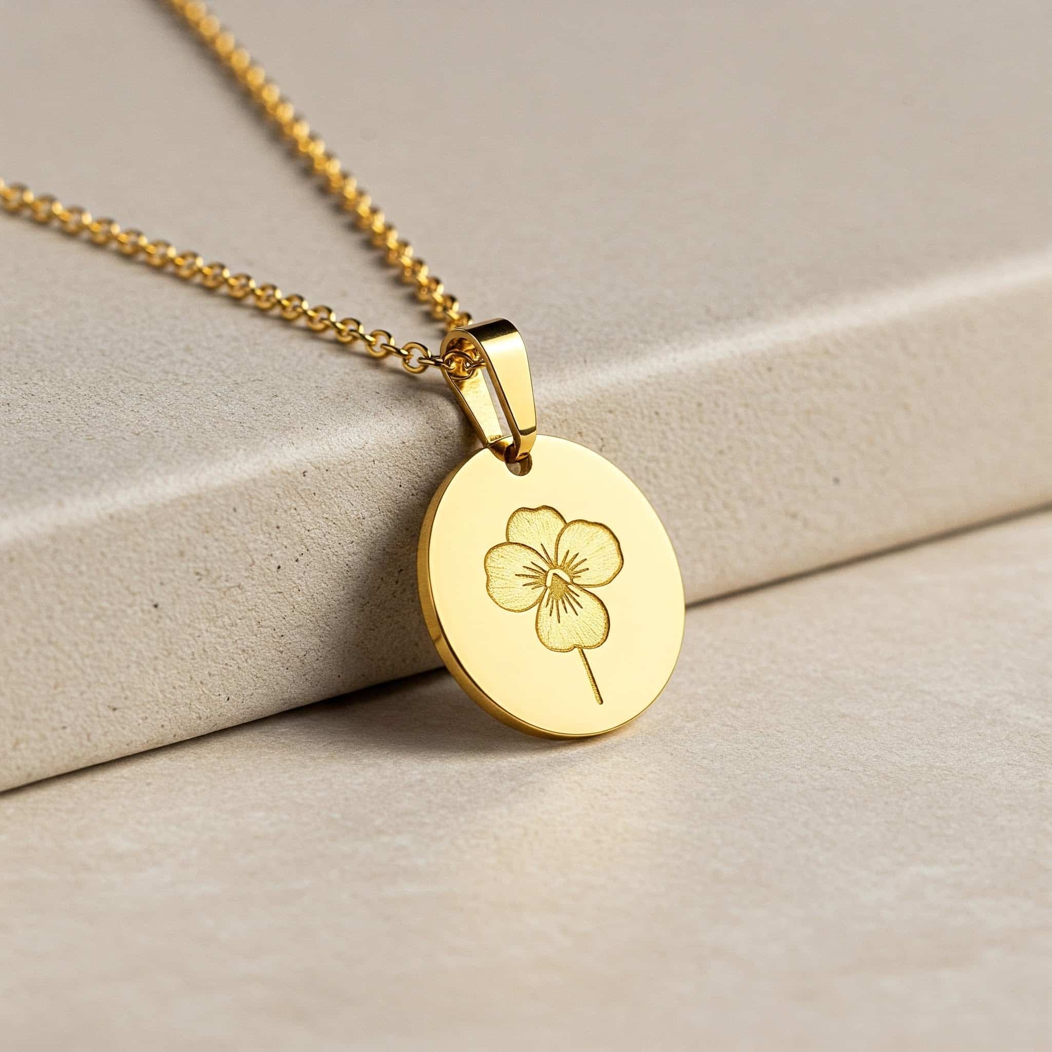 blog 5.14 dedicate women s gift custom birth month flower birthstone charm bouquet necklace 1