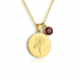 blog 5.14 dedicate women s gift custom birth month flower birthstone charm bouquet necklace 5