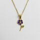 dedicate womens gift custom birth month flower birthstone charm bouquet necklace 1