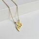 dedicate womens gift custom birth month flower birthstone charm bouquet necklace 2