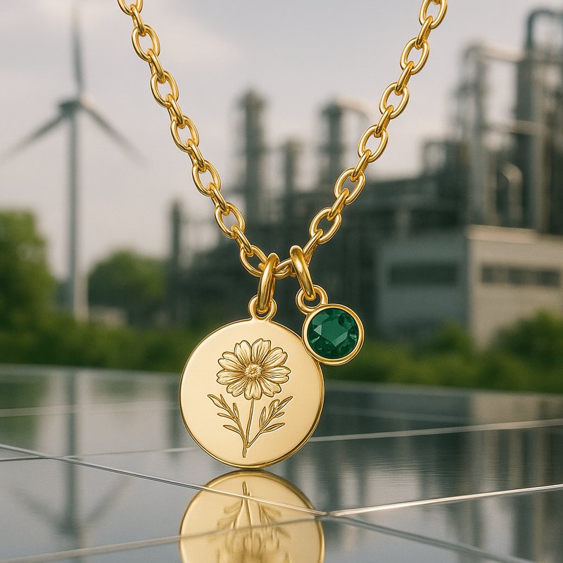 Gold Charm Necklace: Stainless Steel Technology Gold Charm Necklace: Stainless Steel Technology - 特色图片